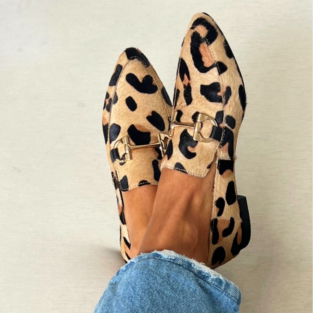 Leopard Print Heels - 대형 사이즈 40-43 레오파드 프린트 여성화,
