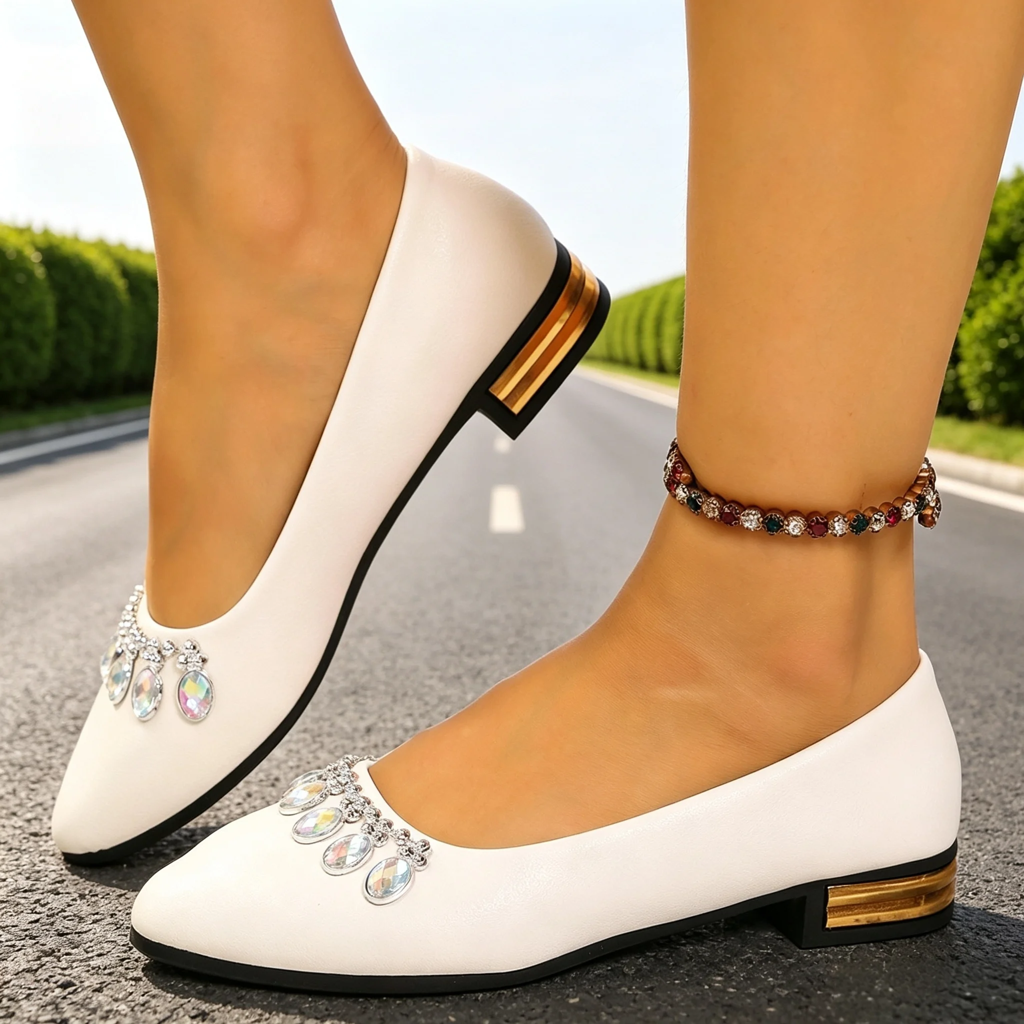 Women'S Shoes Everyday - 여성 플랫 포인티드 토 발레 슈즈