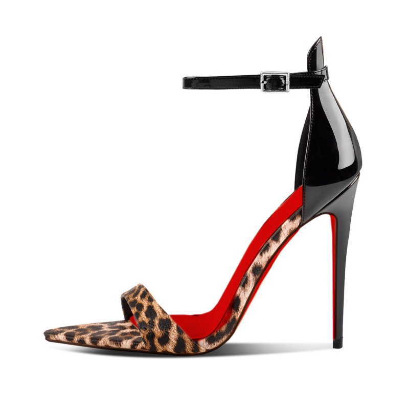 여성 맞춤형 레오파드 프린트 뾰족코 하이힐, 오픈토 버 - Leopard Print Heels 리뷰 및 가격