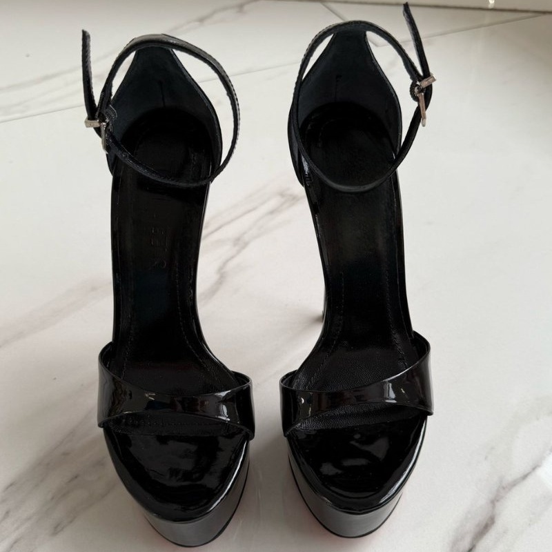여성 여름 하이힐 샌들, 라운드 토, 피프 토, 얇은  - Leopard Print Heels 리뷰 및 가격
