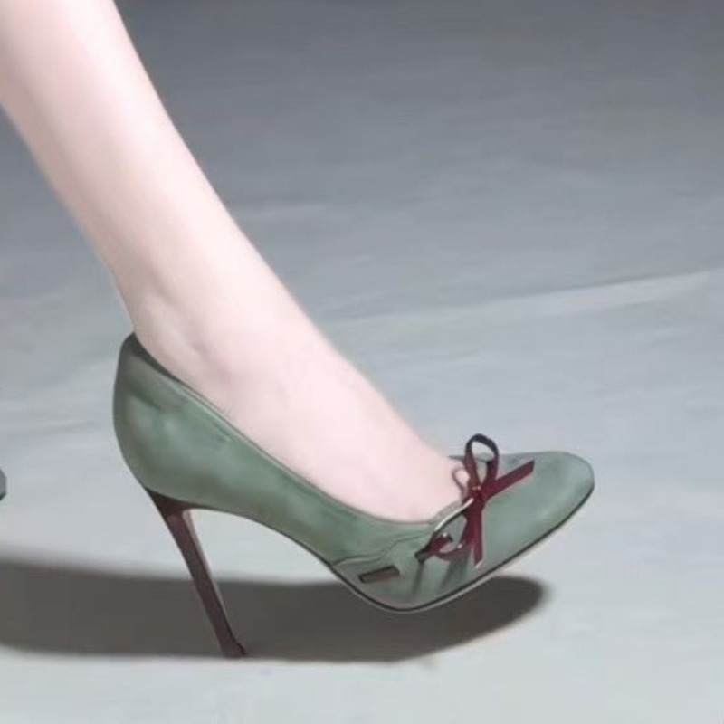 템퍼먼트 슈퍼 하이힐 싱글 슈즈 라운드 토 샬로우 스웨 - Women'S Shoes Round Toe 리뷰 및 가격