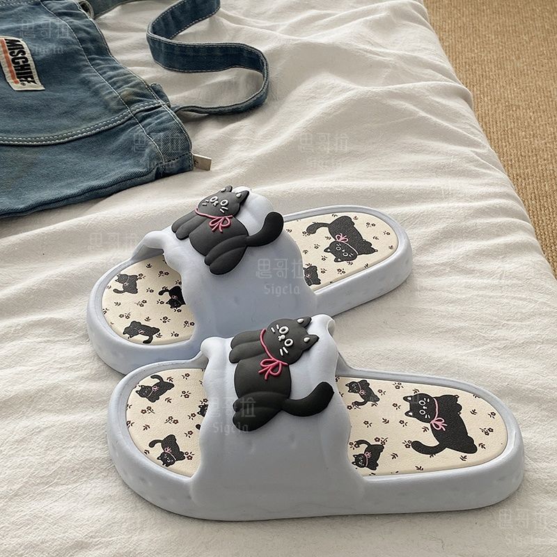 Printting 귀여운 곰 여성 슬리퍼 여름 실내 부 - Women Shoes Size To Men 리뷰 및 가격